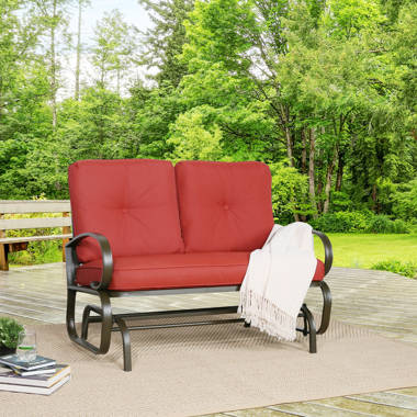 Outdoor loveseat glider 2024 cushions